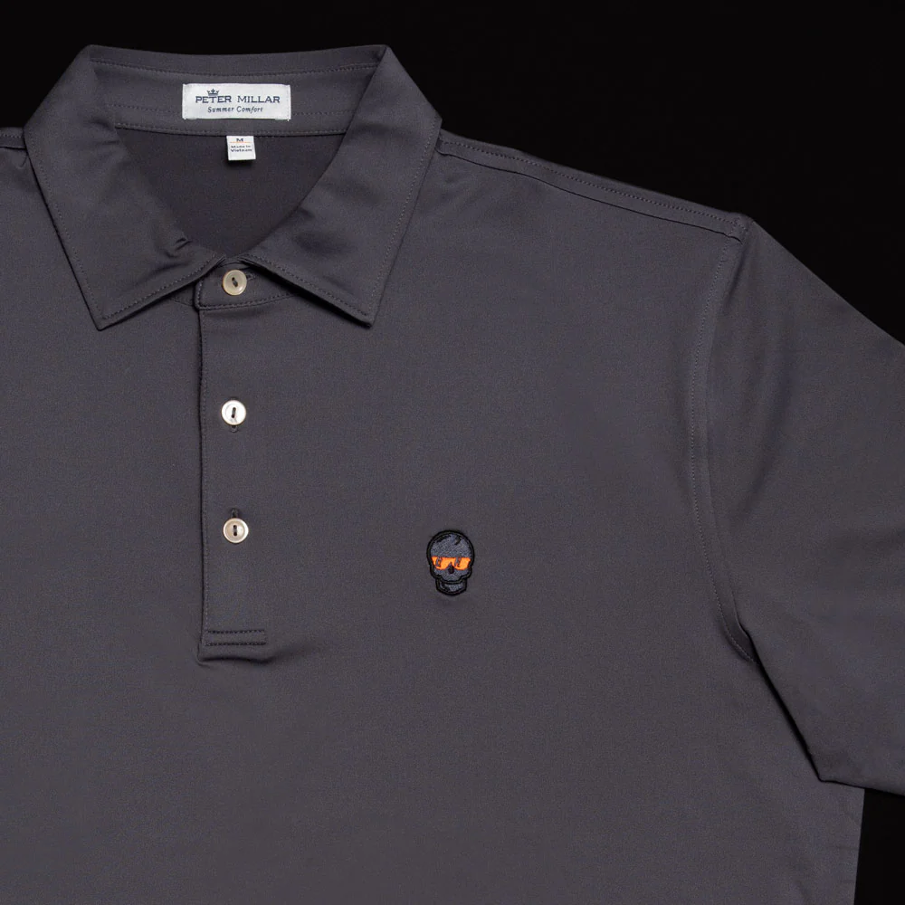 Atomic Orange Skull Polo - Image 2