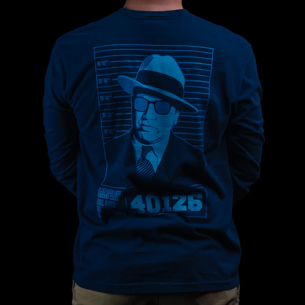 Capone Mugshot Long Sleeve T-Shirt - Image 2