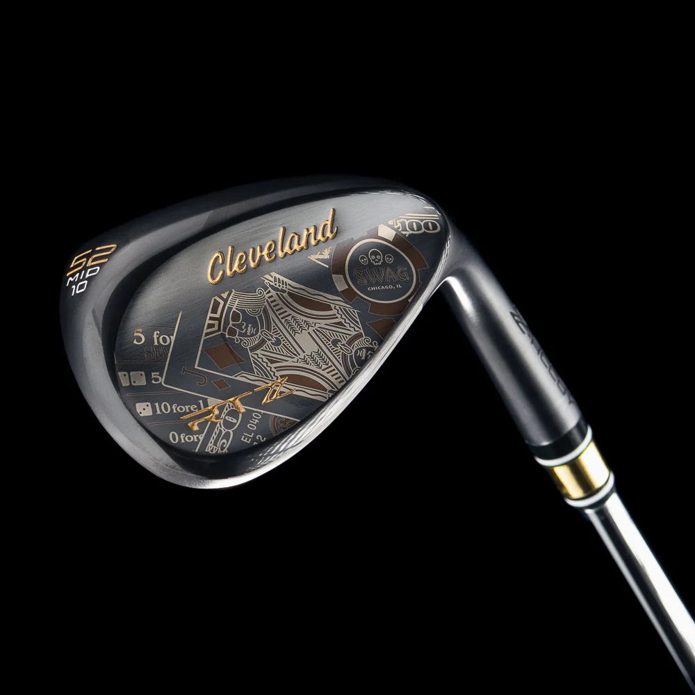 Cleveland x SWAG RTZ Black Satin Gambling Edition Wedge - Image 6