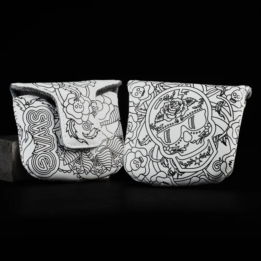 Coloring Book Skull Mallet Cover