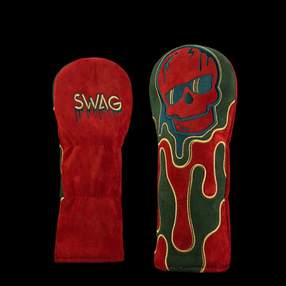 Festive 3D Drip Skull Fairway Cover