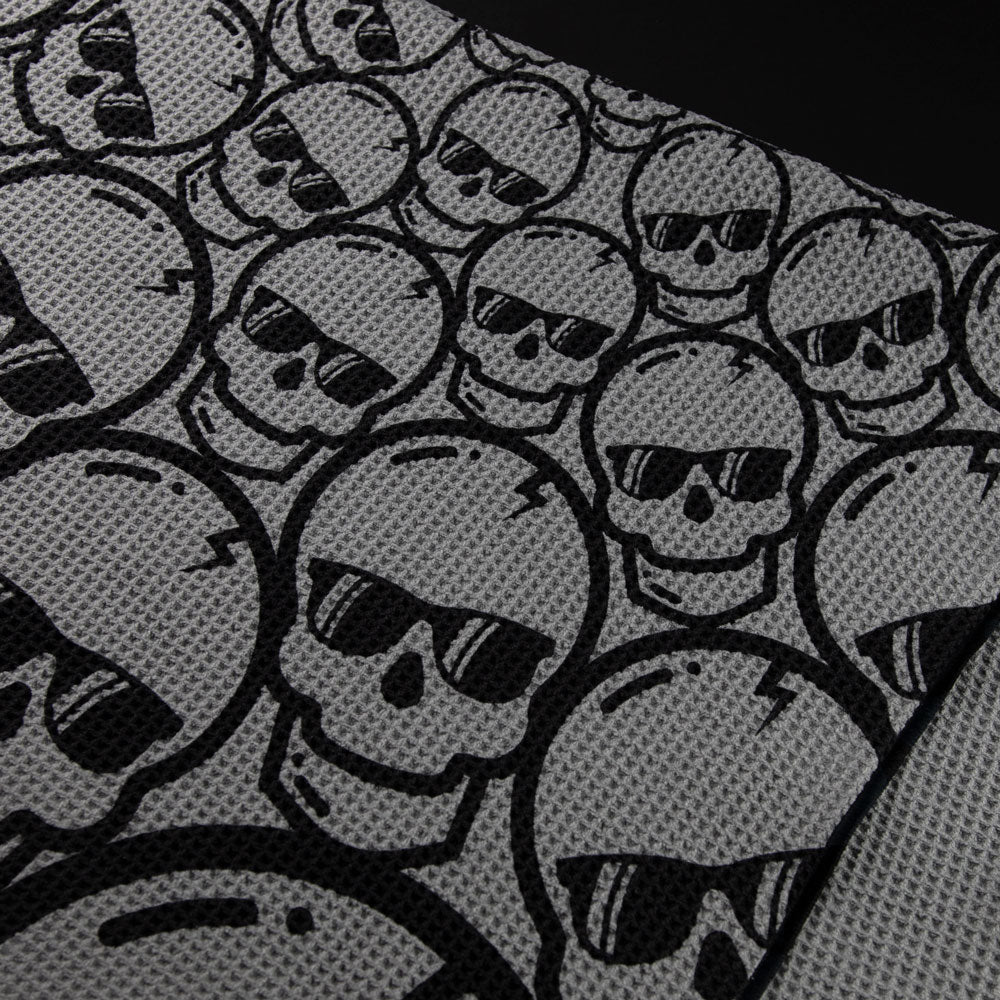 Gray Concentric Skulls Towel - Image 2
