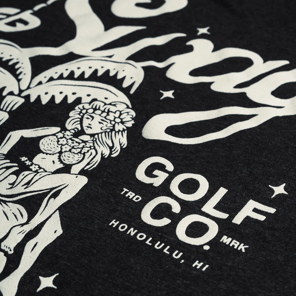 Hula Girl Black T-Shirt - Image 5