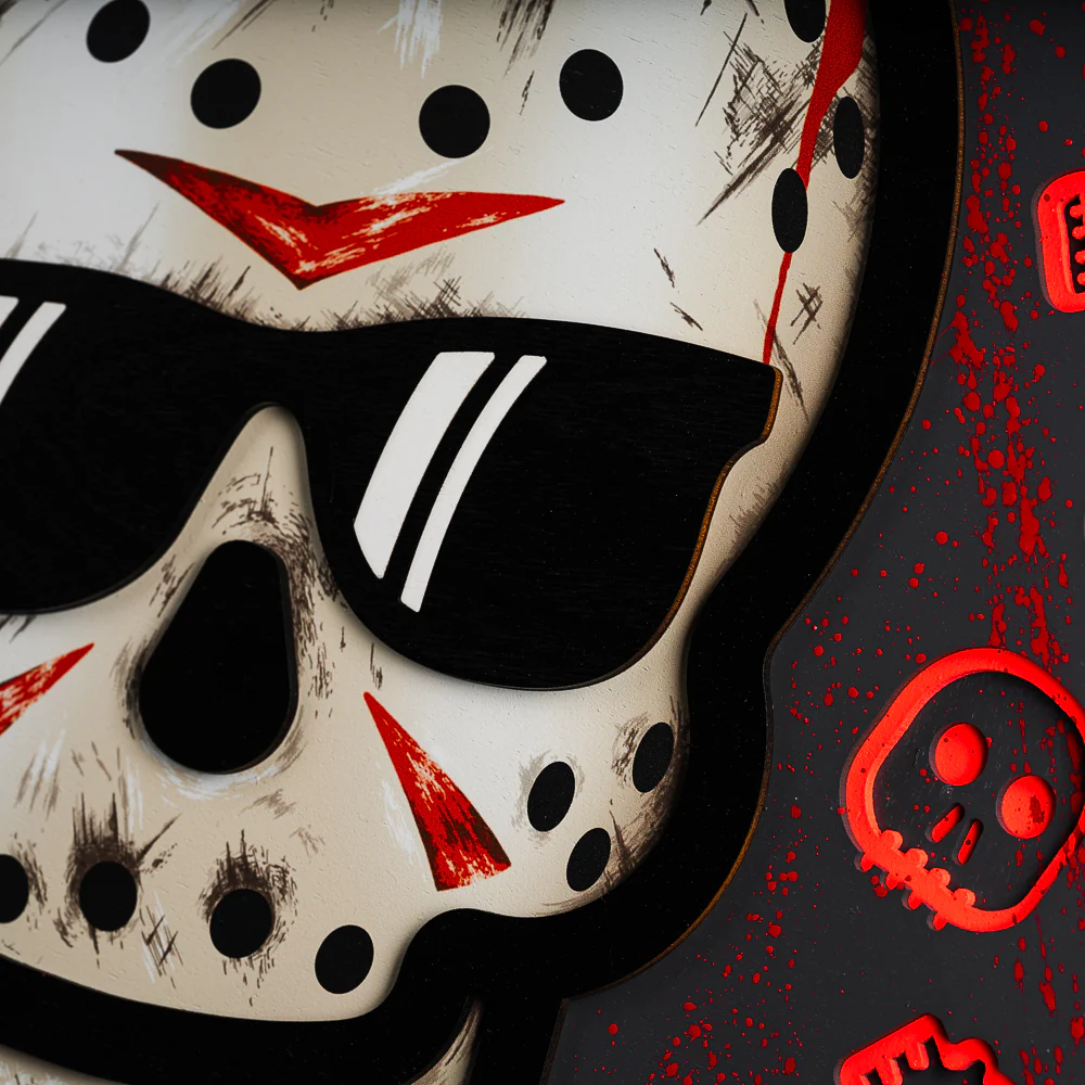 Jason Skull Wood Wall Art - Image 2