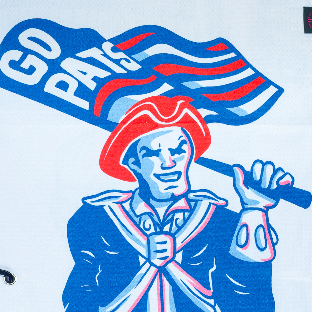 NFL New England Patriots Go Pats Golf Towel - Image 3