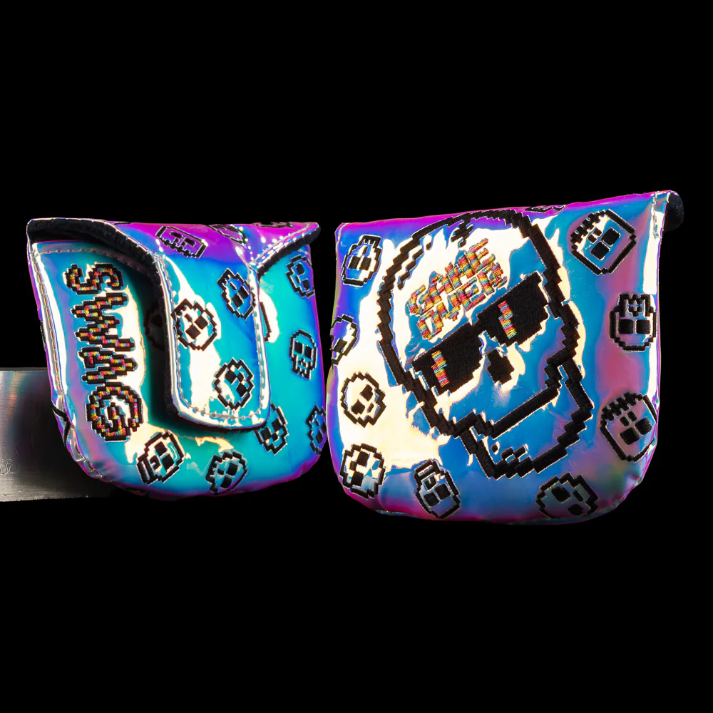 Pearlescent Game Over Skull Mallet Cover