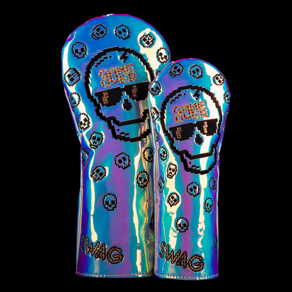 Pearlescent Game Over Skull Wood Cover Set