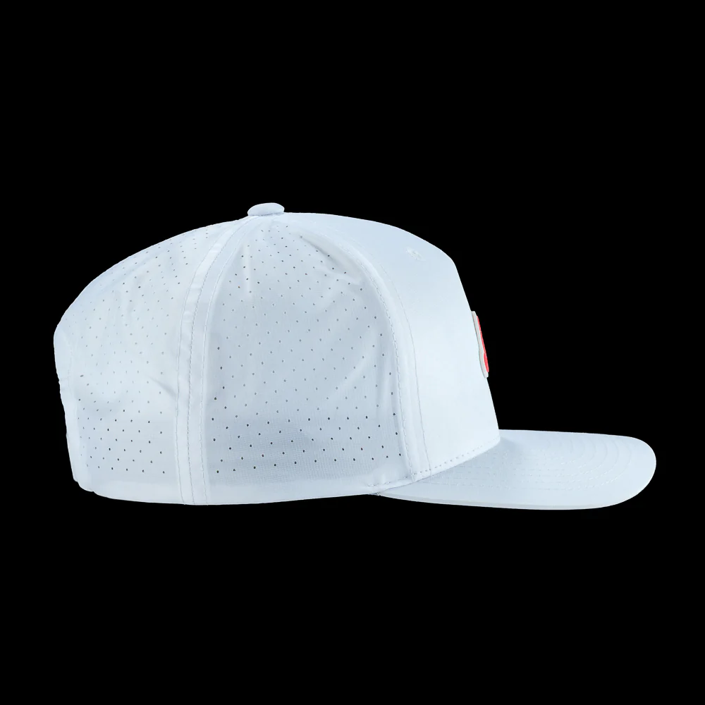 Pink Script White Snapback Hat - Image 5