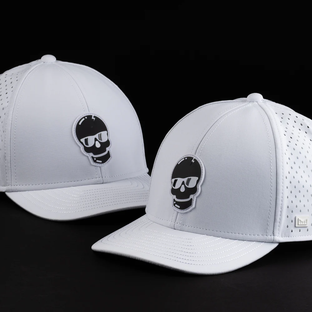 Skull Melin A-Game White Snapback Hat