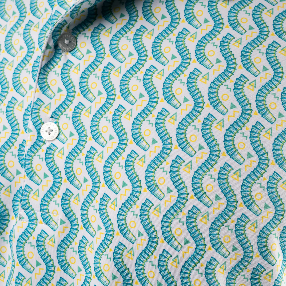 Teal Cup Snake Classic Polo Shirt - Image 5
