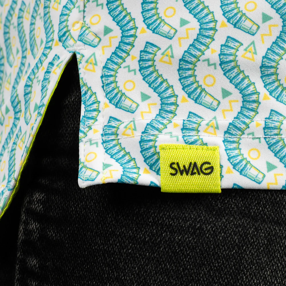 Teal Cup Snake Classic Polo Shirt - Image 6
