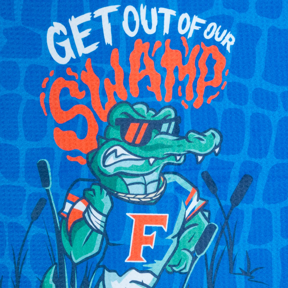 University Of Florida Gators Get Out Of Our Swamp Golf Towel - Image 3