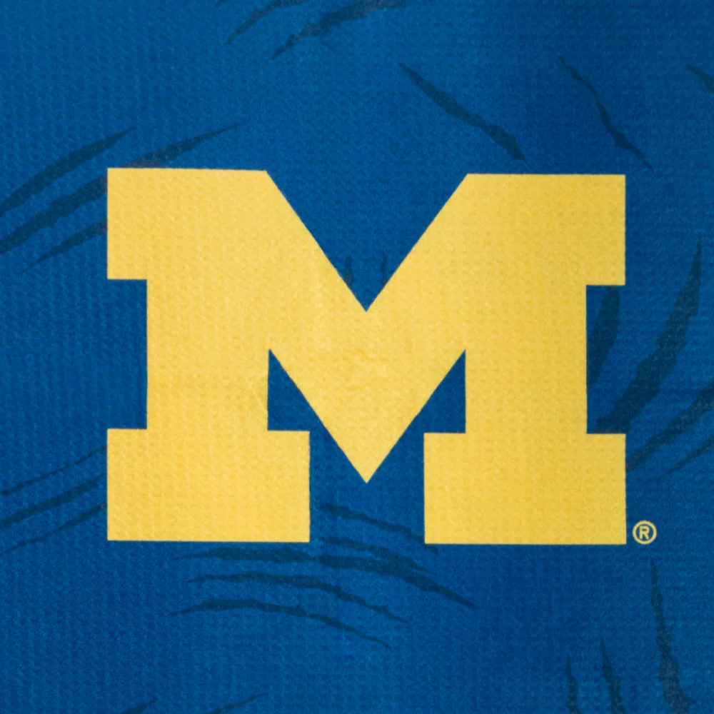 University Of Michigan Wolverines Go Blue Golf Towel - Image 2