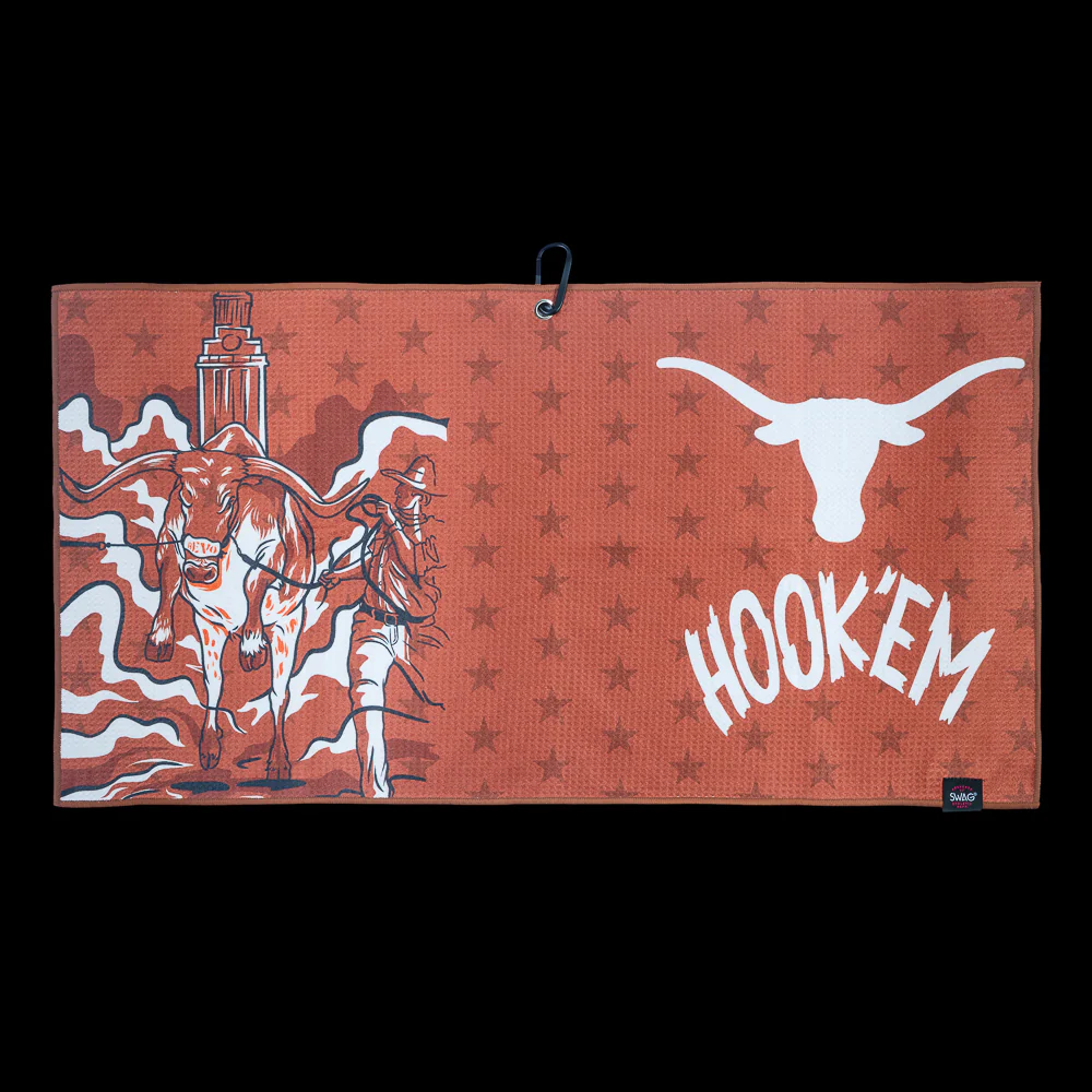 University Of Texas Longhorns Hook 'Em Golf Towel